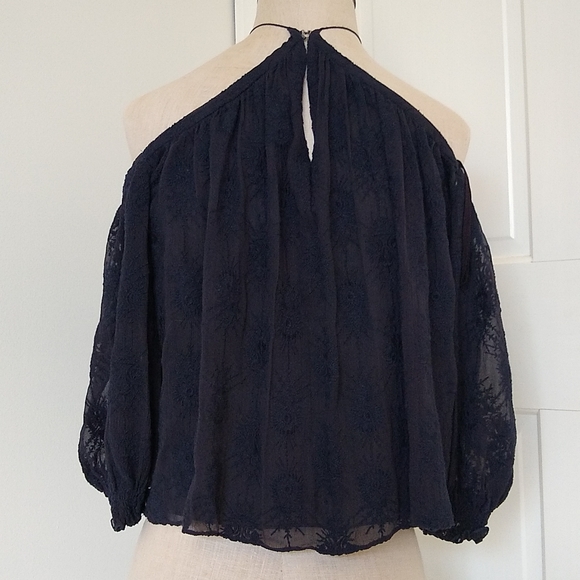 NWT Rebecca Taylor Selena off shoulder silk organza blouse 0 - Picture 3 of 13